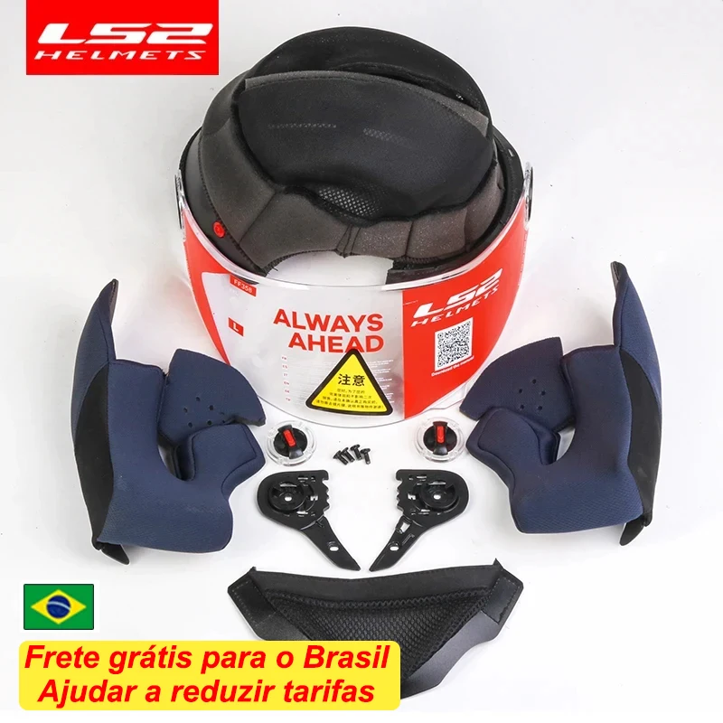 LS2 Original Motorcycle Helmet Components Housing, Visor+Base+Lining & Helmet shell, Parts & Housing Must be Purchased Together