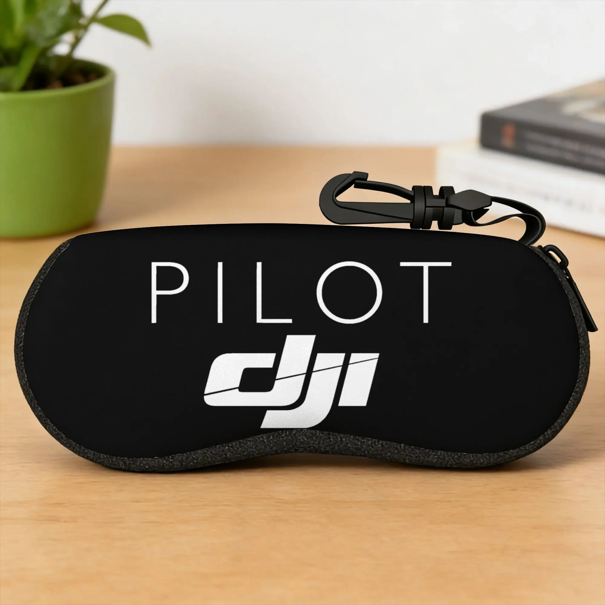 D-djis Drone Pilot Logo Glasses Case  Zipper Sunglasses Case Men Women Convenient Eyeglass Cases Cover Cute Eyewear Storage