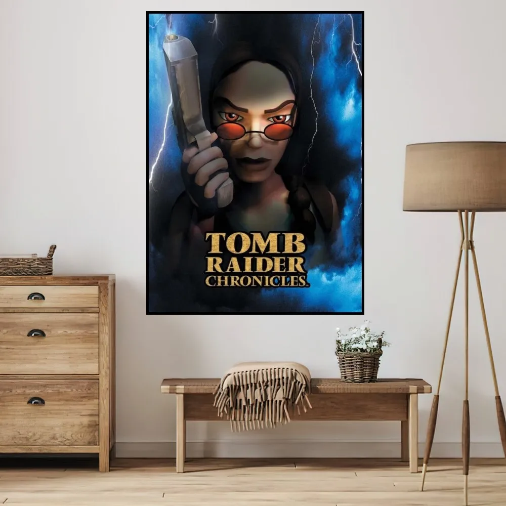 Game Tomb Raider I-III Remastered Lara Croft 1-3 P Poster Small Prints Room Wall Sticker Wall Painting Bedroom Living Office