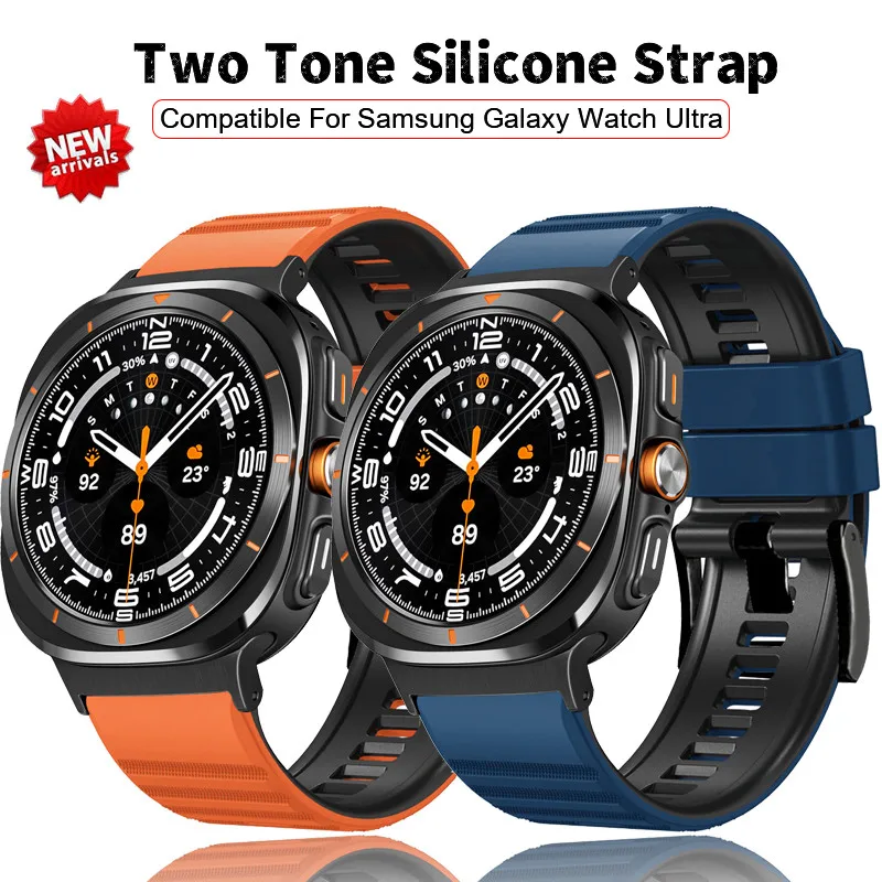 Силиконовый ремешок Quick No Gaps для Samsung Galaxy Watch 7 Ultra, 47 мм, браслет-петля для Galaxy Watch 7 Ultra, браслет