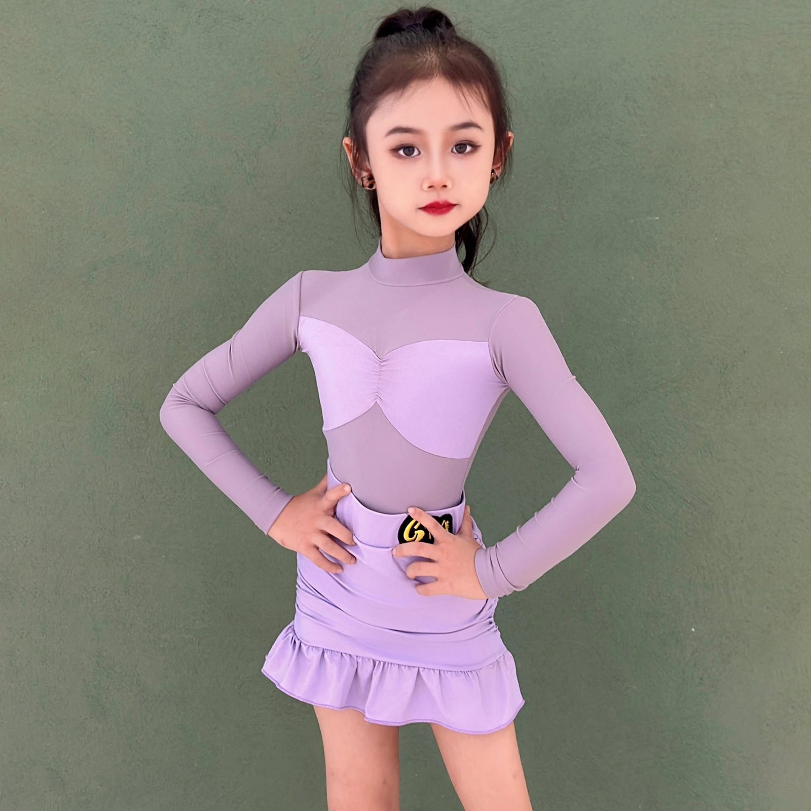 Costume de danse Standard Rumba Samba Tango, robe de danse latine pour filles, robes de salle de bal, robe de pratique latine pour enfants