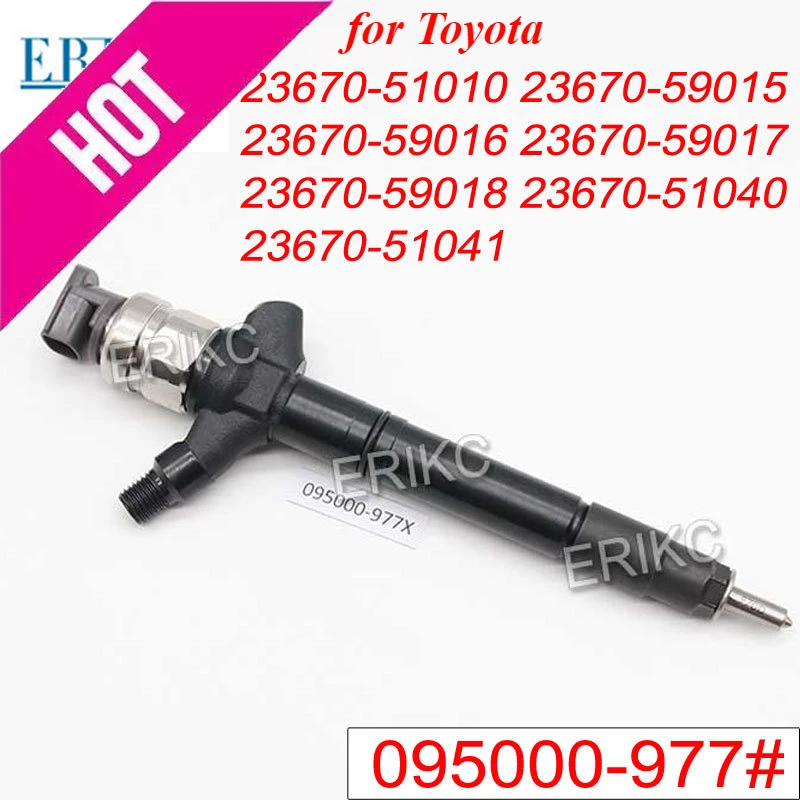 New 095000-9770 Fuel Injector 0950009770 fit for Toyota Landcruiser 1KD-FTV 23670-51040 23670-59015