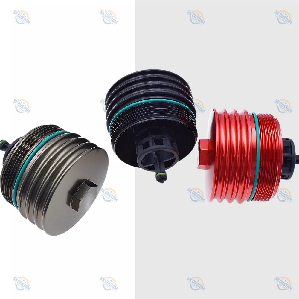 SK CUSTOM Forged Aluminum Oil Filter Housing for BMW N20 N26 N51 N52 N53 N54 N55 Engine Oil Filter Cap