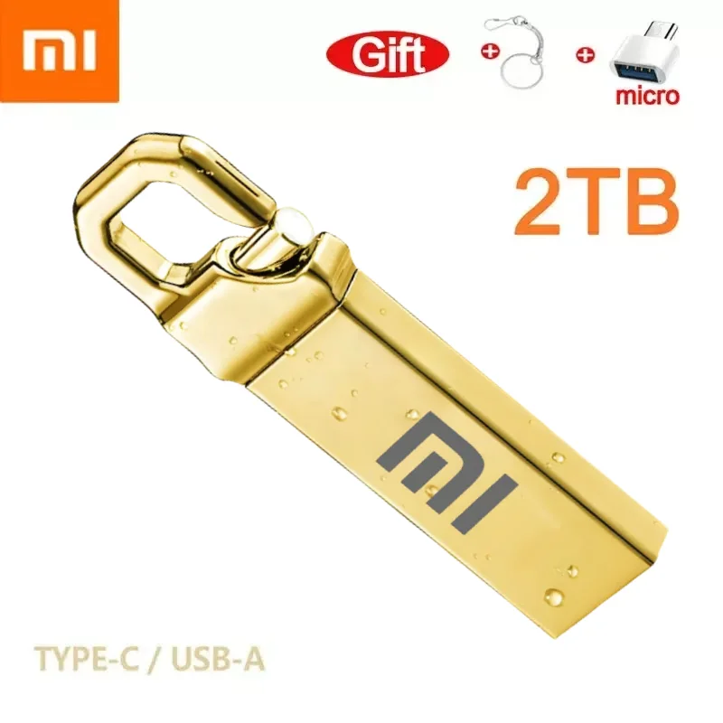 Оригинальный флэш-накопитель xiaomi, USB-накопитель, высокоскоростной флеш-накопитель, металлический водонепроницаемый USB-накопитель Type-C для компьютера, устройство хранения