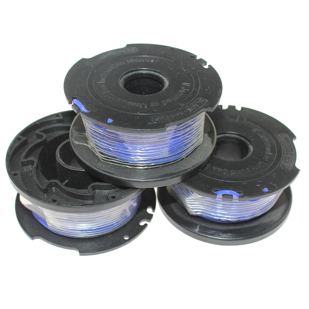 Spool Line 3PK Auto Feed Trimmer Fits For Black + Deck GH3000 GH3000R LST540 LST540B Trimmer Edger Parts# SF-080 DWB-90588459N