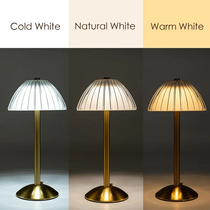 Touch Sensor Diamond Table Lamp LED Desktop Night Light Nordic Decoration Desk Lamps Bar Hotel Bedroom Bedside Crystal Lighting