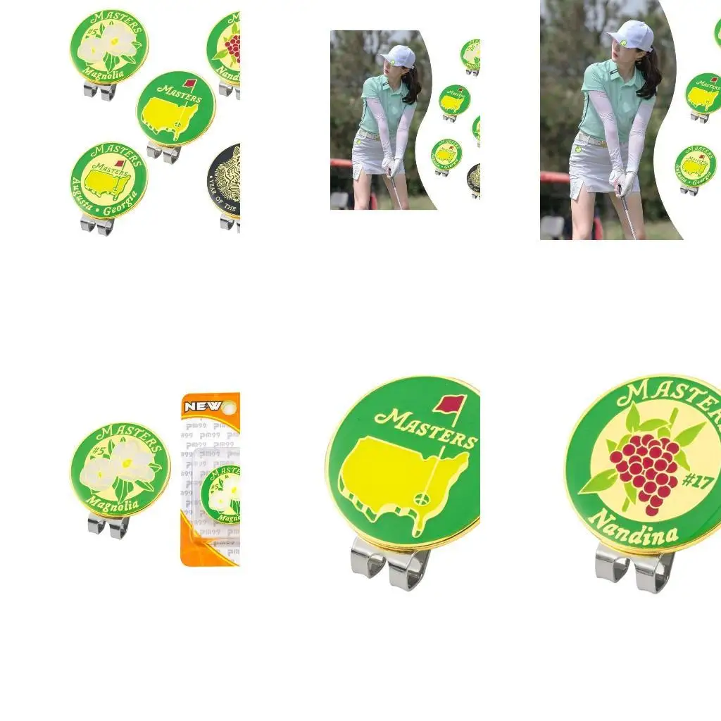 652F قبعة مغناطيسية مقطع مضحكة لعبة Golf Ball Marker Hat Clip Men Women Gifts Gifts Accessory
