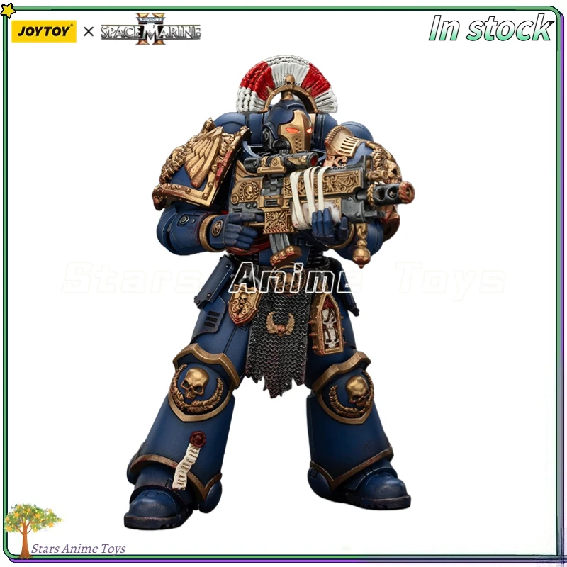 

1/18 Action Figure JOYTOY Warhammer 40000 Ultramarines Relic Secundus Armour with Artificer Bolt Rifle Chainswordand Bolt Pistol