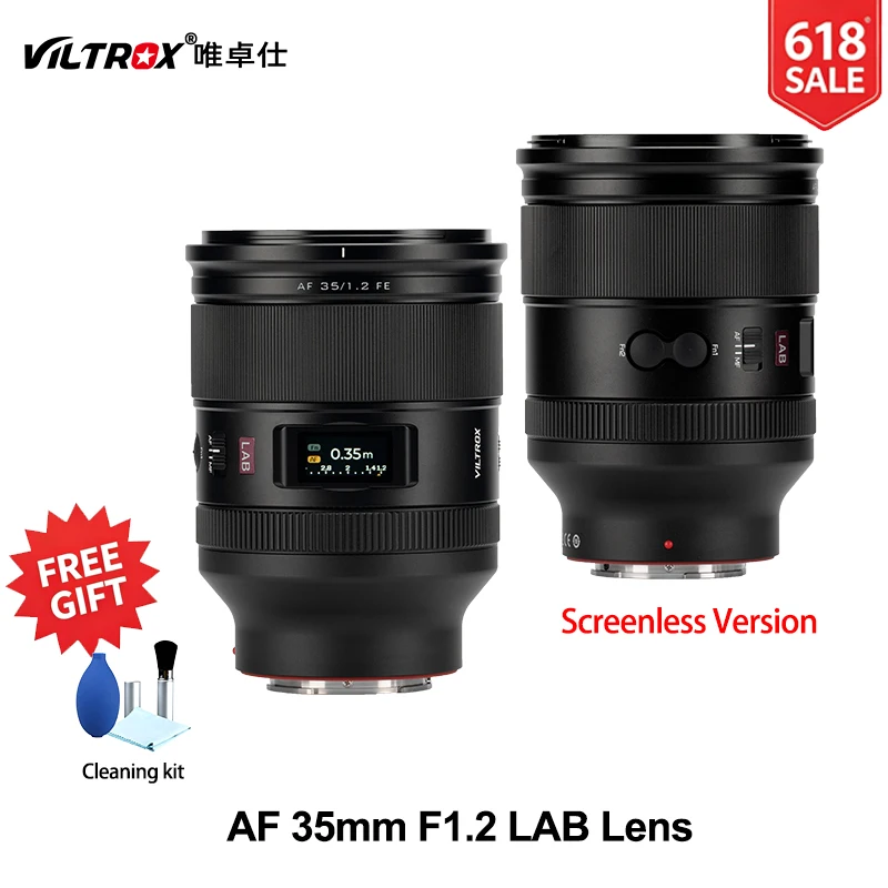 빌트록스 AF 35mm F1.2 LAB 풀프레임 대구경 오토 포커스 인물 렌즈 (소니 E 마운트 A7, A7III, A7R, ZV-E10, A7R II, 니콘 Z 호환)