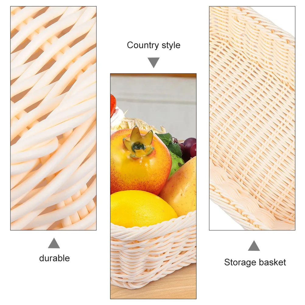

Fruit Basket Storage Basket Bread Basket Pastoral Style Basket Woven Basket