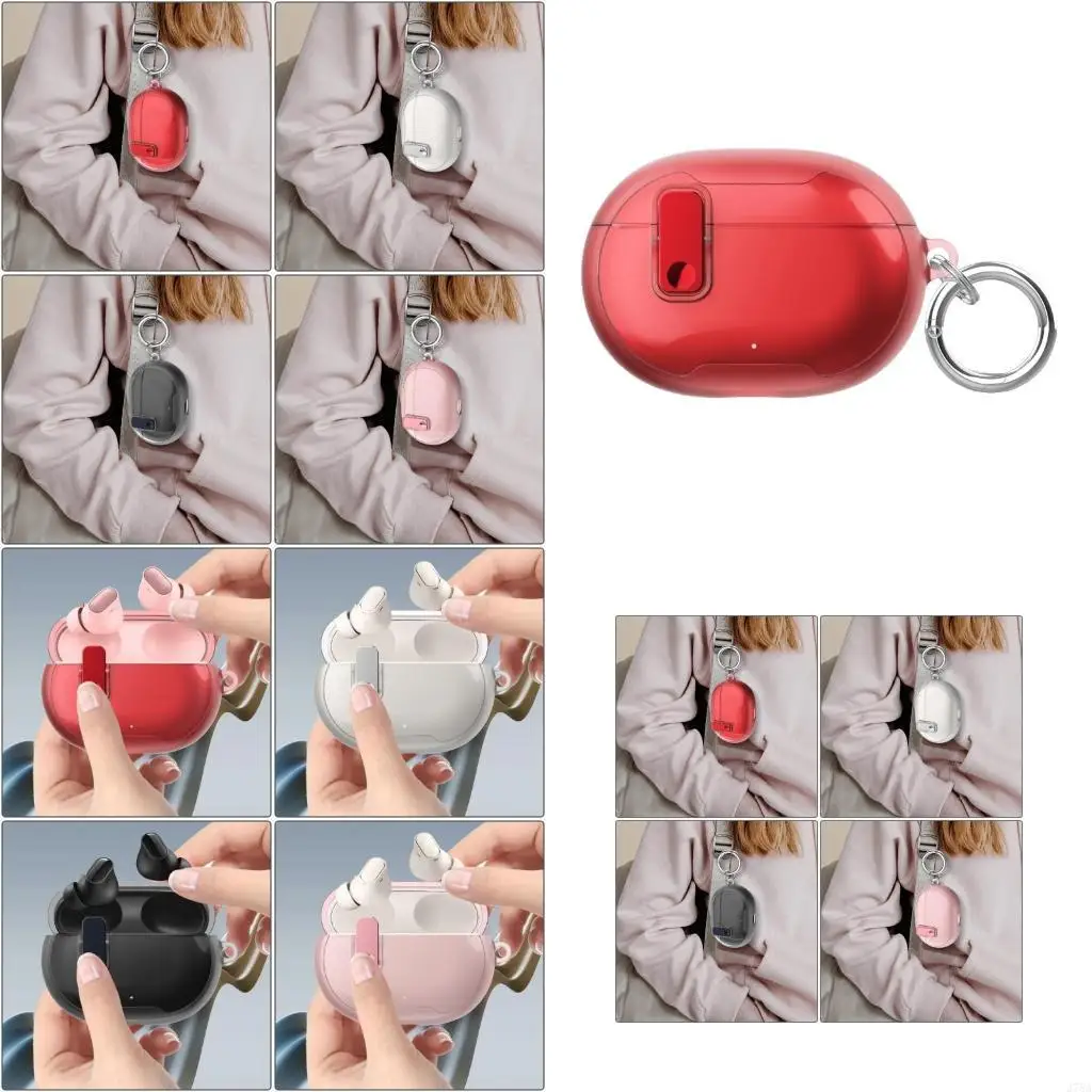 J78A Durability TPU Skin for Studio Buds/+ Earphones Easy Cleaning Surfaces