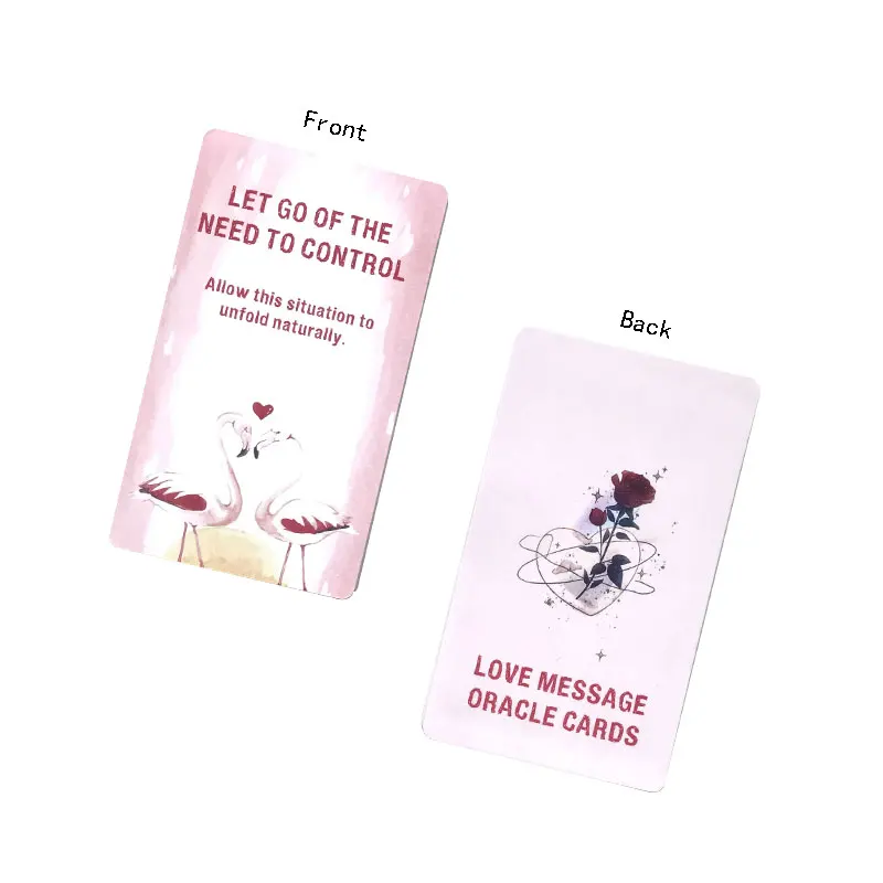 Love Message Oracle Tarot Card Fate Divination Prophecy Card Family Party Game Toy Tarot 54 Card Deck