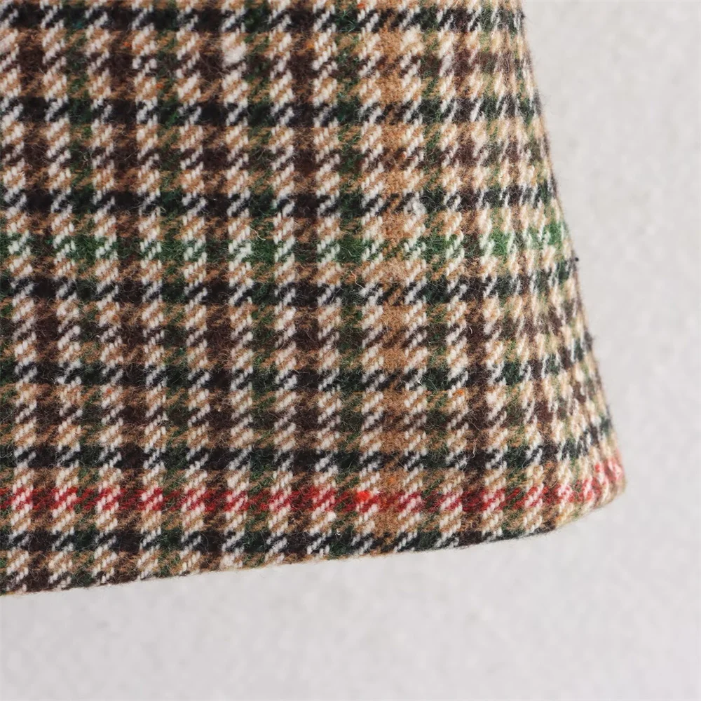 خريف منتج جديد أزياء المرأة ألف الطيور شبكة الراقية الملمس منقوشة سترة بدلة غير رسمية من الصوف