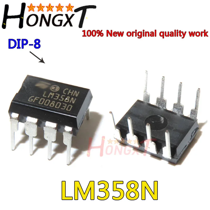 (10pcs) 100% New LM358P LM358 LM358N 358P DIP8 DIP-8