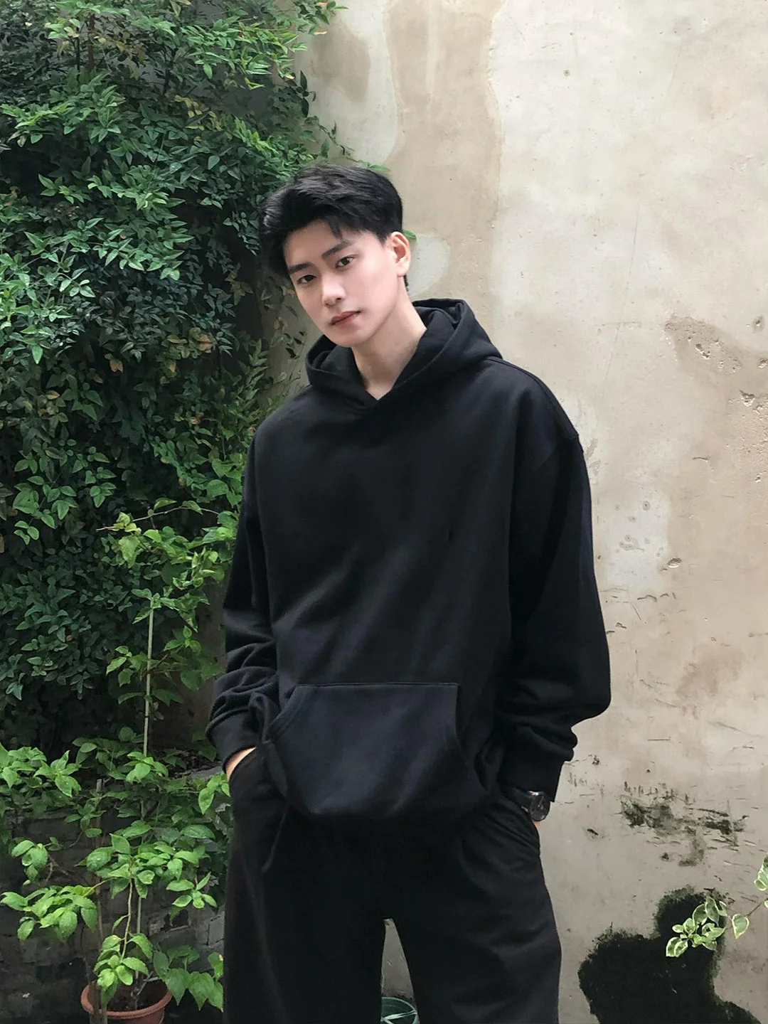 

Bla Heavyweight Hoodie Men's Spring Autumn American Retro Trendy Jaet Cleanfit Layering Inner Wear Hoodie Casual Loose Fit