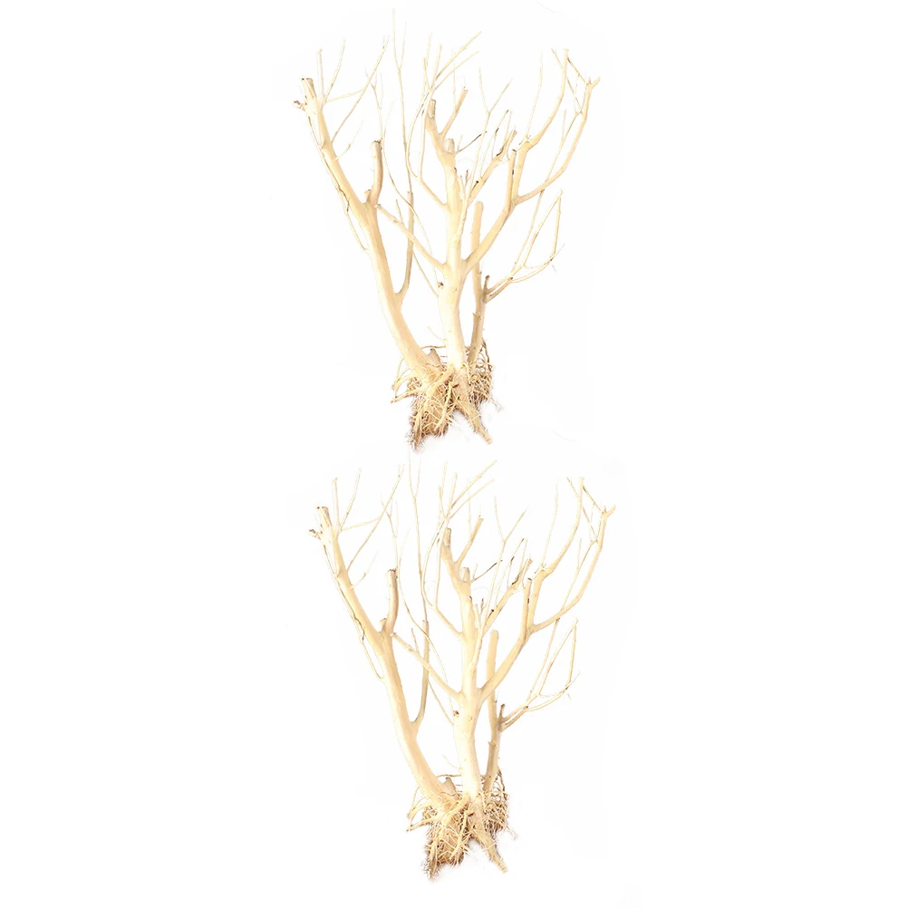 

2Pcs Moss Tree Decoration 37-45CM Random Shape Non-Fading Durable Aquarium Fish Tank Landscaping Supplies DecorativeTwig