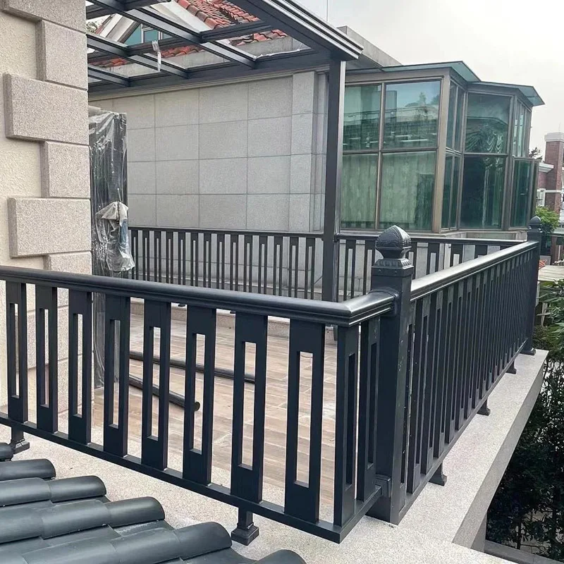Customization Metal Railing Balustrade Balcony Outdoor Galvanized Steel/Aluminum Alloy Rooftop Terrace Art Decorative Trellis
