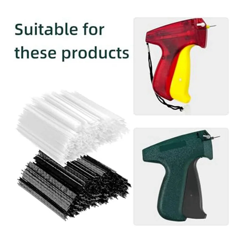 【НОВИНКА】4000 шт. комплект мини-бирки, бирка для одежды 0,5 см, ценники, 2000 шт., черные застежки и 2000 шт., белые застежки