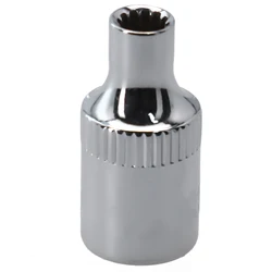 1pc 12 Point Socket Bit 1/4 Square Drive Mirror Short Head For Ratchet Wrench 4/4.5/5/5.5/6/7/9/10/11/12/13/14mm Hand-Tools