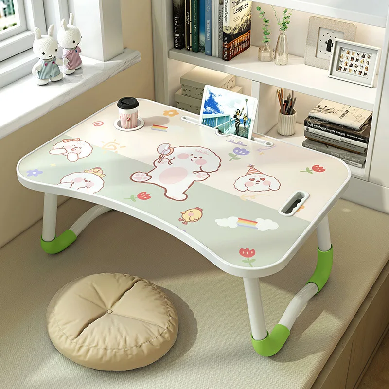 

Bed Folding Computer Desk Lazy Student Dormitory Study Table Doing Homework Bedroom Sitting on The Floor