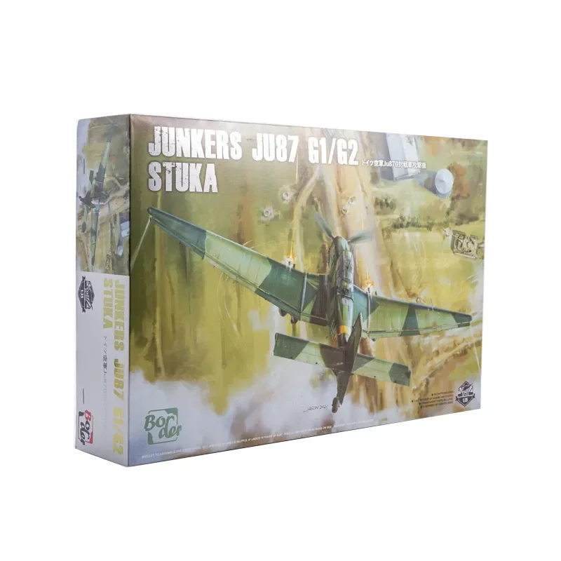 Kit Aeronave Montagem Modelo Fronteira, Bombardeiro Stuka com Estrutura Interna, BF-002, JU87G, 1:35