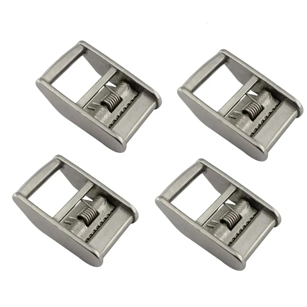 Heavy Load Buckle Ratchet Tie Down Silver Customizable Tie Down Straps For Boats Boating Marine Grade Material