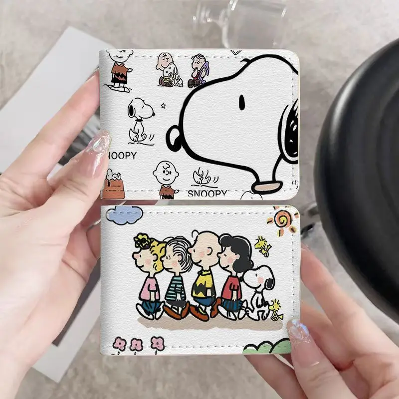 Snoopy Cute Cartoon Driver's License Protective Card Holder Two-in-one Driving License Motor Vehicle Booklet Leather Case