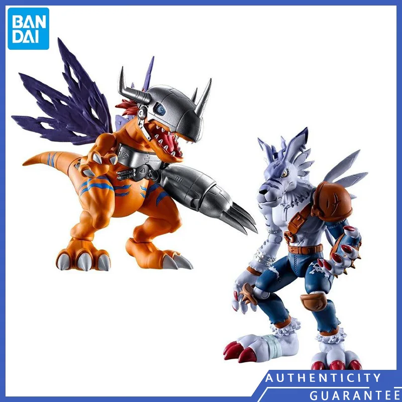 [In stock] Bandai Digimon Adventure Greymon Garurumon Anime Peripherals Figure Action Collectible Model Toys Childrens Gifts