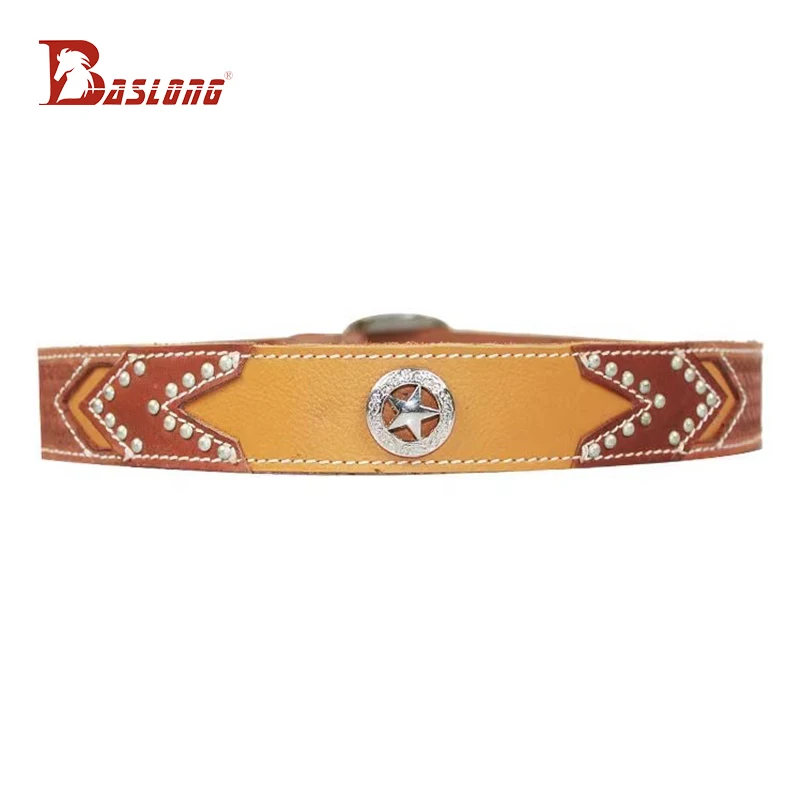 Baslong เข็มขัดขี่ม้ากลางแจ้งอุปกรณ์การแข่งขัน Retro แกะสลักเข็มขัดขี่ม้าเข็มขัดอัศวินเข็มขัดขี่ม้า