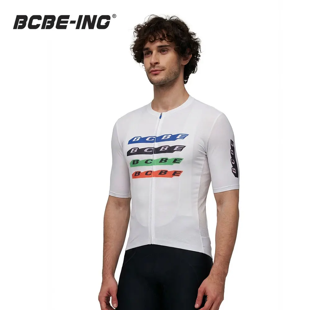 

BCBE-ING Men Cycling Jersey High Quality Breathable Bicycle Clothes Short Sleeves MTB Road Bike Jersey Maillot Ciclismo Hombre
