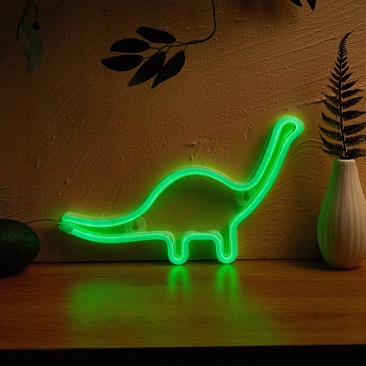 Chi-buy Dinosaur LED Neon sign USB Powered Or Battery Power Supply Neon Signs Night Light For Bedroom Living Room Decor Lamp Sig