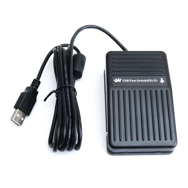 R58F Programmable USB Footswitch USB Foot Pedal Switcher for Streamlined Computer Commands, for Editors and Gamers Tool