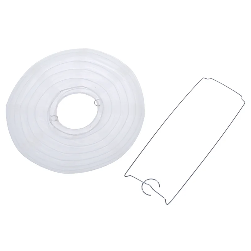 LICE-20X Lanterna/lampada di carta bianca cinese/giapponese da 8 pollici di diametro