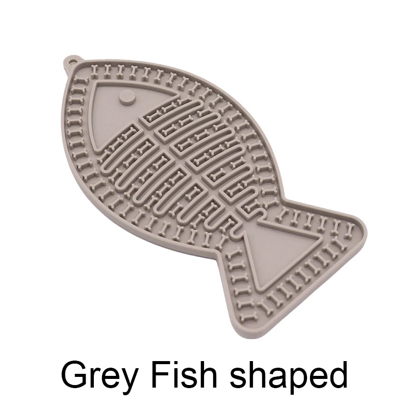 Pet Silicone Licking Mat Cat Anti-choking With Slow Food Bowl Dog Bathing Distracted Licking Plate Cutlery Pet Supplies