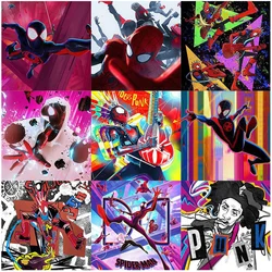 10/20/40/80 шт. Disney Spider Man Across The Spider-Verse Posters Stickers Cool Decal Skateboard Notebook Toys Sticker for Kids