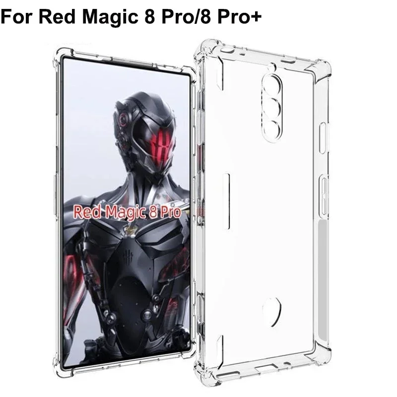 Air-bag Case for ZTE Nubia Red Magic 9 8 Pro 7 6 6S 6R 5G 5S Cover Transparent Soft Flexible TPU Anti-knock Phone Shell Fundas