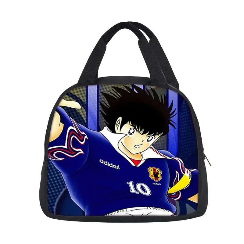 Captain Tsubasa lunch bag versatile cartoon large capacity new item, best gift for boys and girls on school birthdays