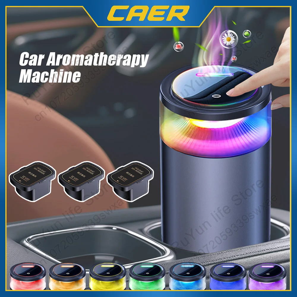 

2025 NEW Car Air Fresheners Fragrance Diffuser Smart Aromatherapy with Mist Cloud View RGB Ambient Light Fragrance Car Deodorant