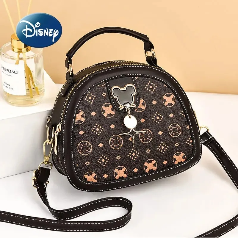 Disney Mickey New Women's Bag Cartoon Women's One Shoulder Crossbody Bag Luxury Brand One Shoulder Bag Large Capacity