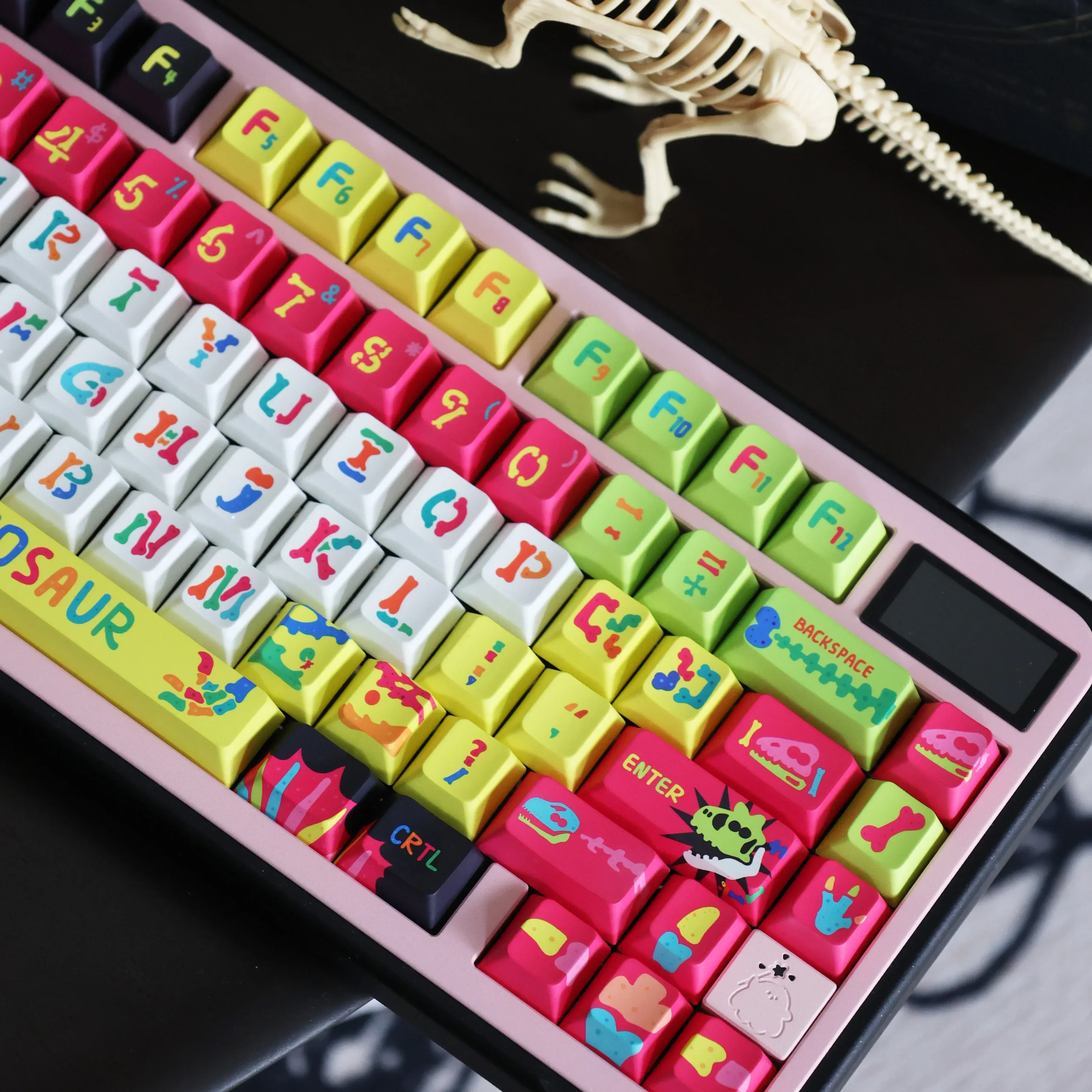 Designer Colorful Bone Dragon Keycap Five-sided Sublimation PBT Original Height 146 Keys