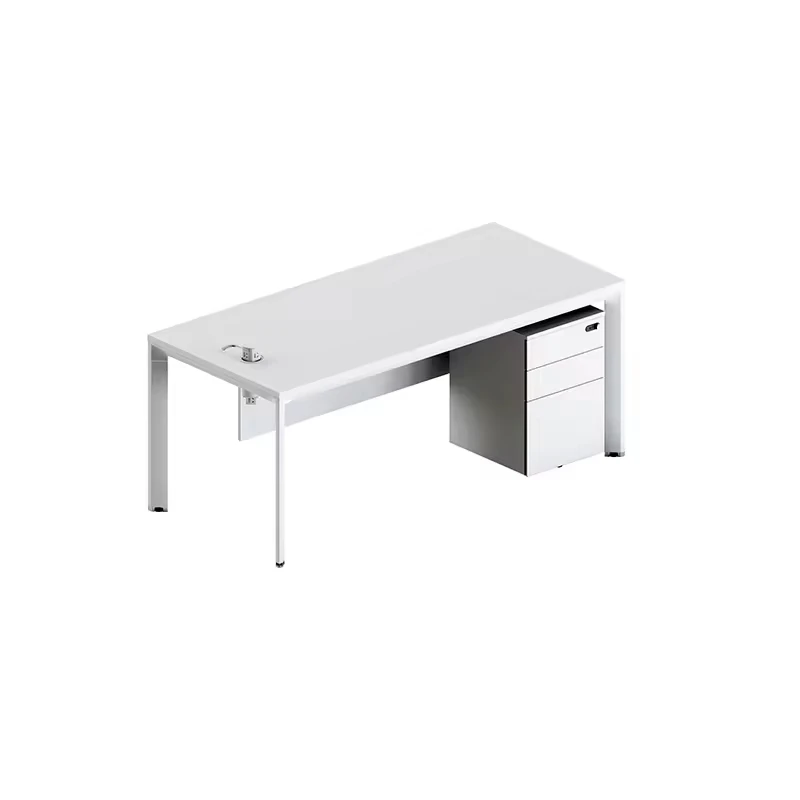 Modern Wooden Workstation Office Desk-Durable Adjustable Eco-Friendly Multi-Purpose Guangdong-Made Commercial Furniture