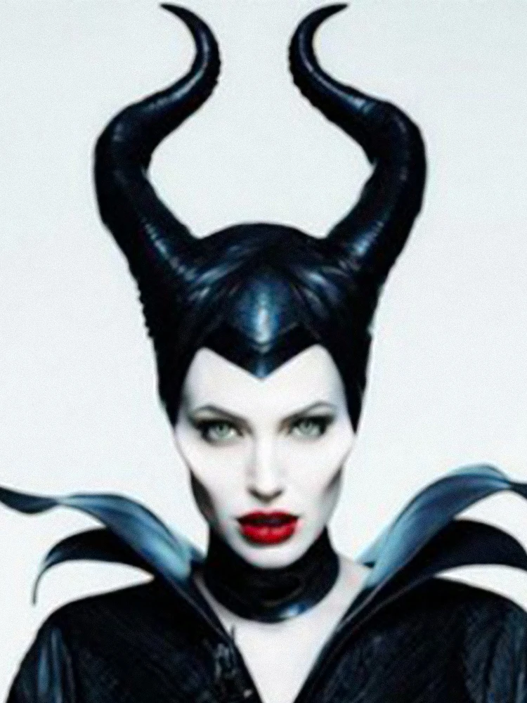 

Halloween Adult Horror Costumes Anime Witch Headdress Props Girls Horns Hat Latex Headgear Purge Mask Party Jolie Cosplay Hat