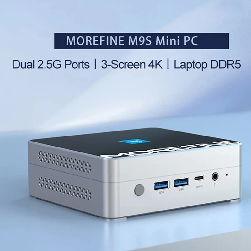 Imagem -04 - Morefine M9s Mini pc Home Computer Intel i3 N305 N300 N200 es qs Pcie3.0x4 2xi226-v 2.5g Windows 11 Nuc Wifi6 Firewall