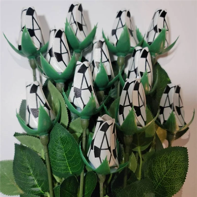 2025 Newsoftball Rose Sport Leather Rose Handmade Artificial Softball Flowers Gift For Softball Mom Fans Team Graduation