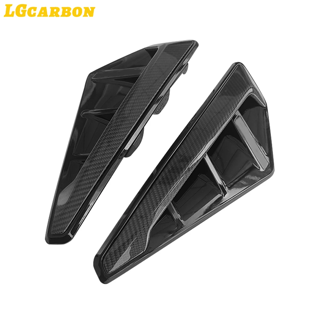 LGcarbon Replacement Carbon Fiber + ABS Side Fender Grillle Side Air Vents Cover For BMW X5 X5M G05 F95 2020-2023