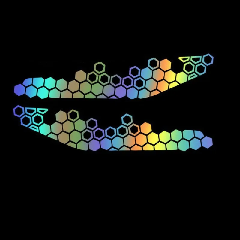 

Universal Motorcycle Honeycomb Reflective Decals Multicolor Waterproof PVC DIY Tank Fairing Body Modification Ornaments