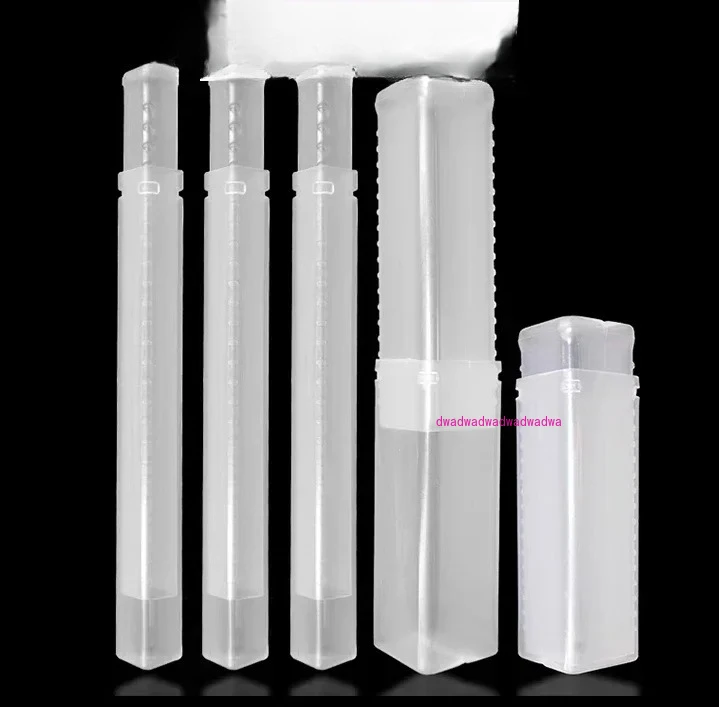 

12 / 16 / 20 / 24mm Plastic Square Telescopic Packing Tube Square Telescopic Pack Tube For CNC End Mill Tool Packing