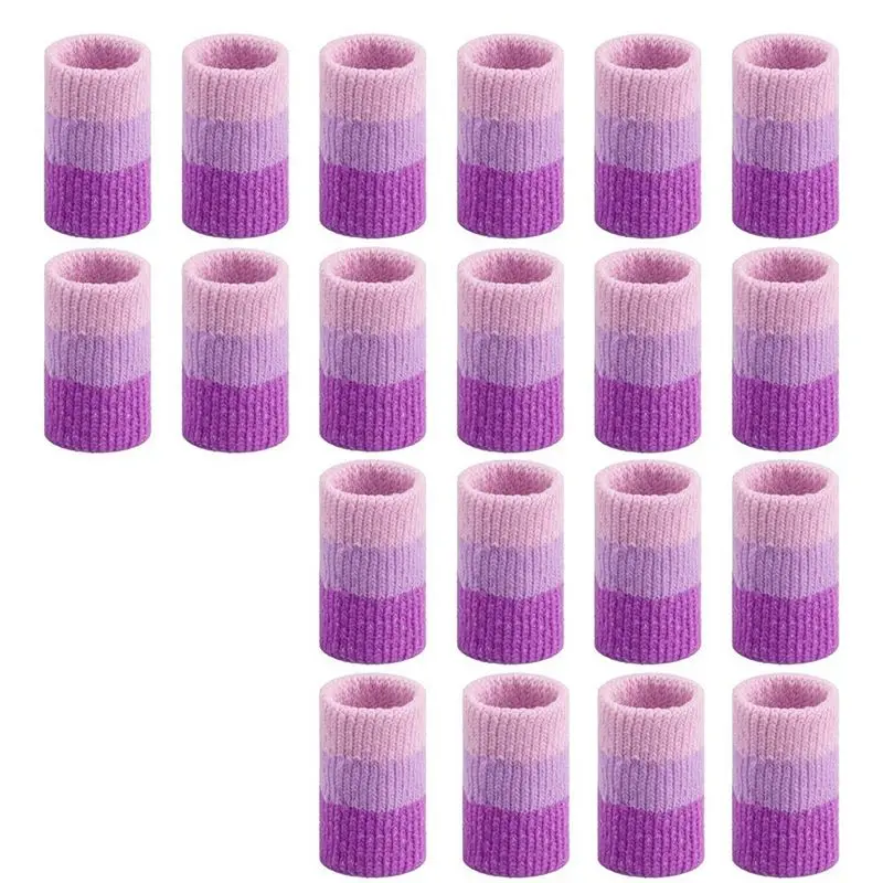 NEW HOT In Stock-20PCS Crochet Finger Sleeves 3.9-Inch Compression Finger Covers Crochet Finger Guard For KNITTING Protector