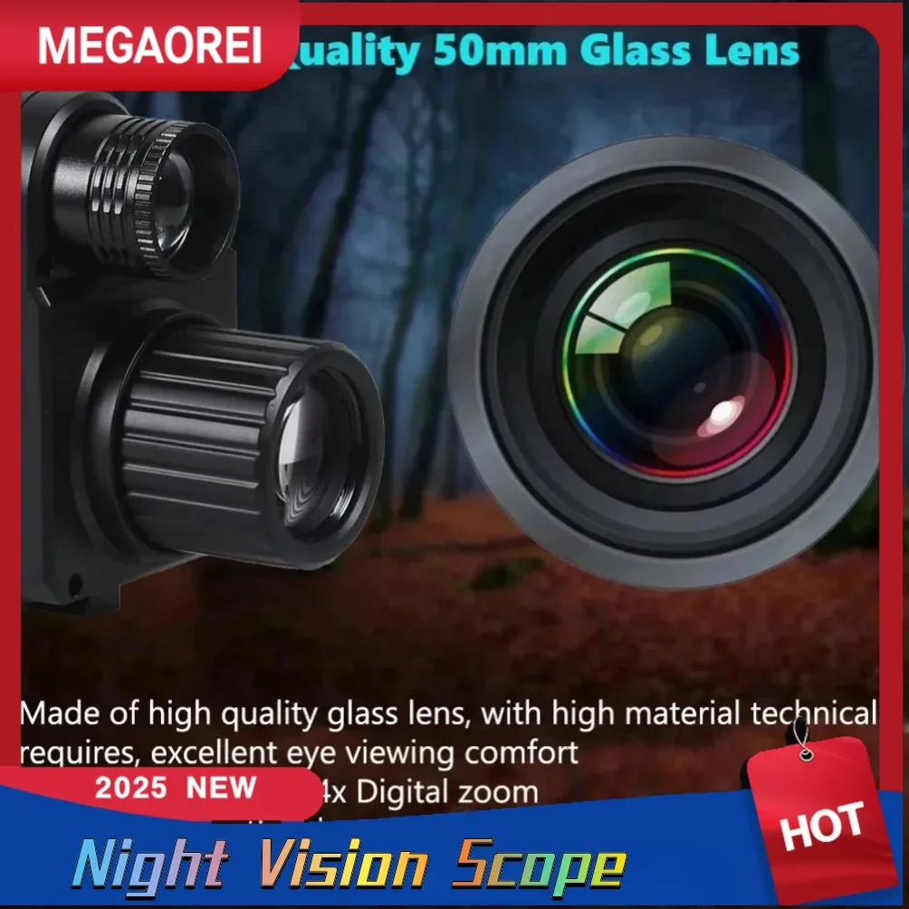 

Лидер продажHuntMegaorei новый M5 металлический прицел ночного видения 1080P охотничья камера дикая природа тактический телескоп монокуляр со встроенным ИК-подсветкой