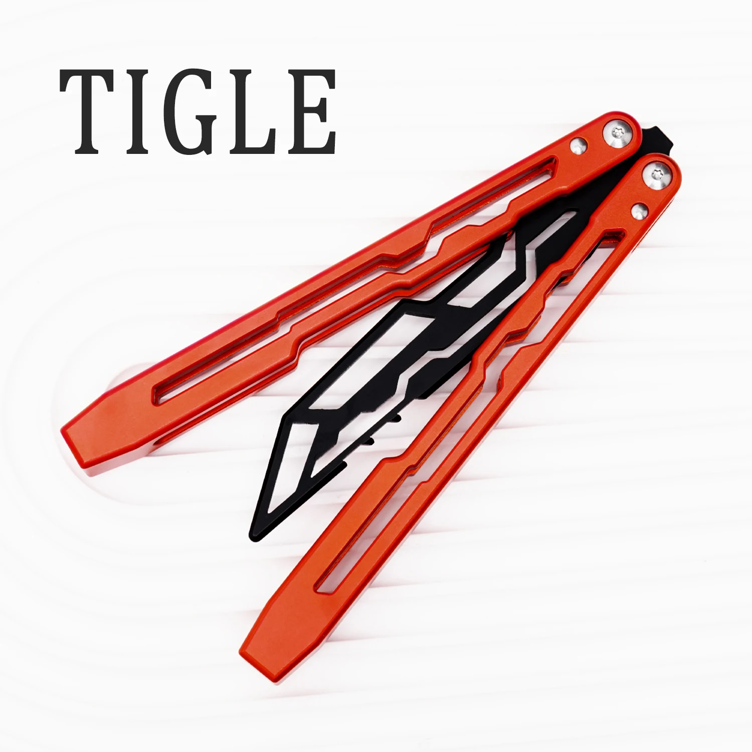 

TIGLE Barison 6061 Aluminum Alloy Handle Foldable Outdoor Safety Novice Practice Combination Handsome Cool Orange